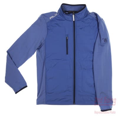 New W/ Logo Mens Ralph Lauren RLX Golf Jacket Medium M Blue MSRP $228