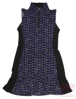 New Womens EP NY Sleeveless Houndstooth Print Dress Medium M Black Multi MSRP $134