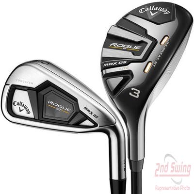 New Callaway Rogue ST Max OS Lite Combo Iron Set 4H 5H 6-PW SW Project X Cypher 40 Graphite Ladies Right Handed 36.75in