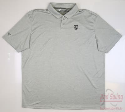 New W/ Logo Mens Level Wear Golf Polo XX-Large XXL Pebble Gray MSRP $80