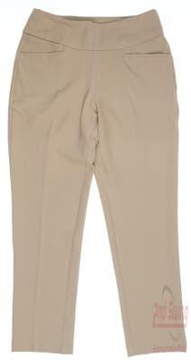 New Womens Adidas Pull On Ankle Pants X-Small XS Khaki MSRP $80