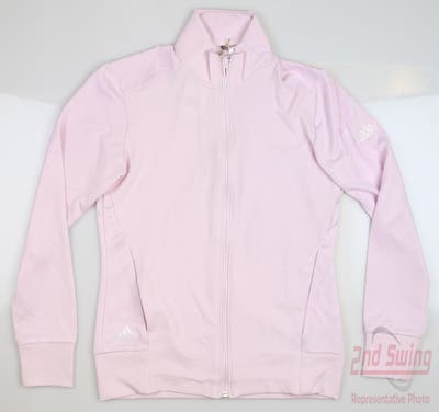 New W/ Logo Womens Adidas Jacket Small S Pink MSRP $65