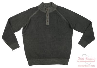 New Mens Peter Millar Golf Sweater Large L Green MSRP $248