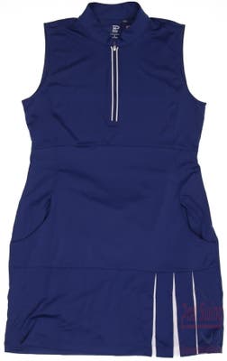 New Womens EP NY Mandarin Collar Dress Large L Navy Blue MSRP $134