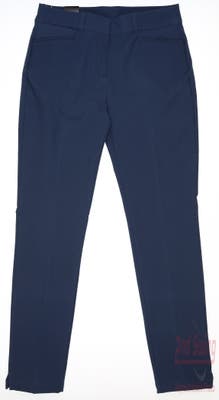 New Womens Adidas Golf Pants 8 Crew Navy MSRP $100
