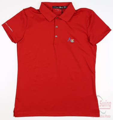 New W/ Logo Womens Ralph Lauren RLX Golf Polo X-Small XS Red MSRP $79