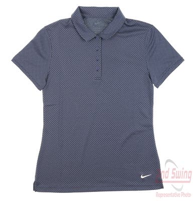 New Womens Nike Golf Polo X-Small XS Navy Blue MSRP $55