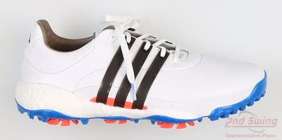 New Mens Golf Shoe Adidas TOUR360 22 10 White/Black/Pink/Blue MSRP $210 GV7244