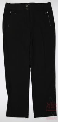 New Womens DKNY Pants 12 Black MSRP $115