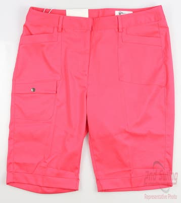 New Womens Greg Norman Shorts 8 Pink MSRP $75