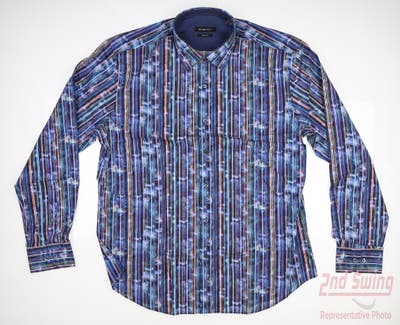 New Mens BUGATCHI Button Up X-Large XL Multi MSRP $199