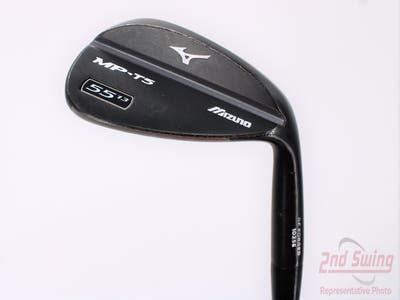 Mizuno MP T5 Black Ion Wedge Sand SW 55° 13 Deg Bounce Project X Rifle 5.5 Steel Regular Right Handed 36.0in