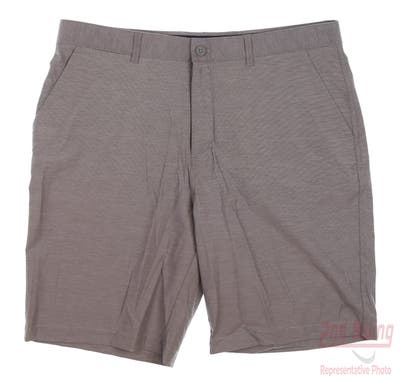 New Mens Johnnie-O Golf Shorts 38 Steel Brown MSRP $75