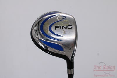 Ping G5 Fairway Wood 3 Wood 3W 15° Grafalloy ProLaunch Blue 75 Graphite Regular Right Handed 42.0in