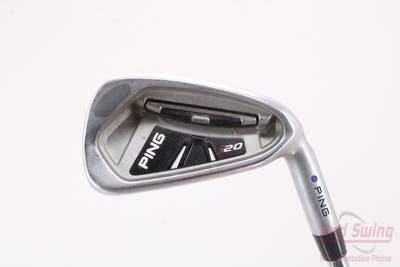 Ping I20 Single Iron 6 Iron Ping CFS Steel Stiff Right Handed Purple dot 37.5in