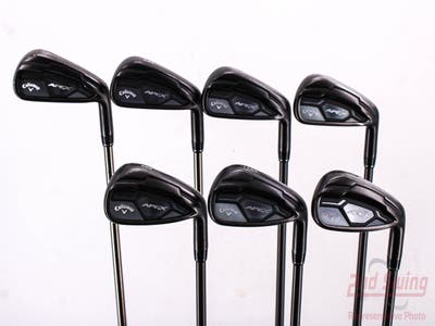 Callaway Apex Black Iron Set 4-PW UST Mamiya Recoil 780 ES Graphite Regular Right Handed 38.25in