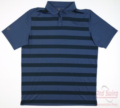 New Mens Level Wear Pearson Polo Large L Stellar Blue MSRP $70