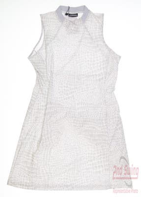 New Womens J. Lindeberg Sleeveless Golf Dress Large L Multi Gray MSRP $140