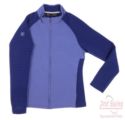New W/ Logo Womens Under Armour Golf Jacket Small S Purple MSRP $85