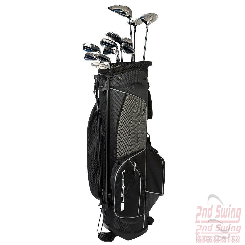 Cobra Golf 2021 Fly XL Complete Set Cart Bag Black-Blue (Men's Left Hand, Graphite Woods-Graphite Irons, Reg Flex, DR-10.5, 3W-14.5, 5W-18. 並行輸入品 Women\u0027s Fly-XL Cart Bag Complete Set \u2013 COBRA Golf