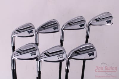 PXG 0211 XCOR2 Chrome Iron Set 5-GW Mitsubishi MMT 80 Steel Stiff Left Handed 38.25in