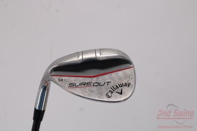 Callaway Sure Out Wedge Lob LW 58° UST Mamiya 65 SURE OUT Graphite Wedge Flex Left Handed 34.5in