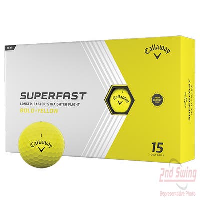 Callaway Superfast Bold Yellow Golf Balls