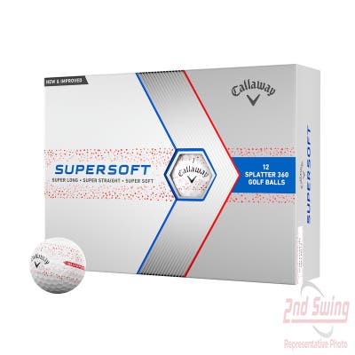 Callaway Supersoft Red Splatter Golf Balls