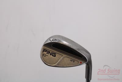 Ping MB Wedge Gap GW 52° 3 Deg Bounce Stock Steel Wedge Flex Right Handed Red dot 35.5in