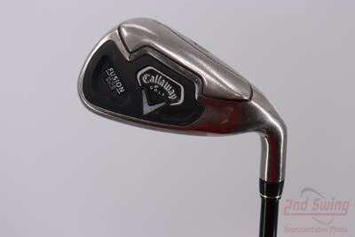 Callaway Fusion Wide Sole Single Iron Pitching Wedge PW Stock Graphite Shaft Steel Wedge Flex Right Handed 35.5in