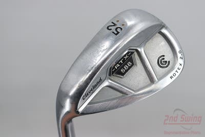 Cleveland 588 RTX CB Satin Chrome Wedge Gap GW 52° Cleveland ROTEX Wedge Steel Wedge Flex Left Handed 35.5in