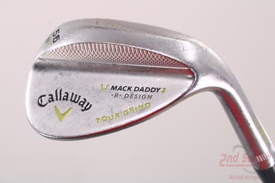 Callaway Mack Daddy 2 Chrome Wedge Sand SW 56° 11 Deg Bounce T Grind Stock Steel Wedge Flex Right Handed 35.25in