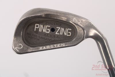 Ping Zing Single Iron 2 Iron Stock Graphite Shaft Graphite Stiff Right Handed Black Dot 40.0in