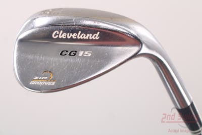 Cleveland CG15 Satin Chrome Wedge Lob LW 58° 12 Deg Bounce Stock Steel Shaft Steel Wedge Flex Right Handed 35.5in