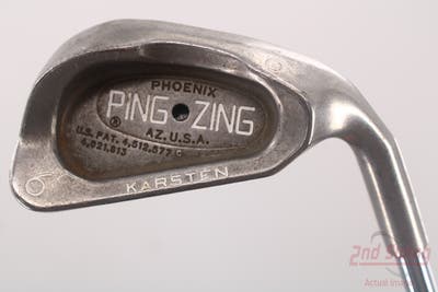 Ping Zing Single Iron 6 Iron Stock Steel Shaft Steel Stiff Right Handed Black Dot 37.75in