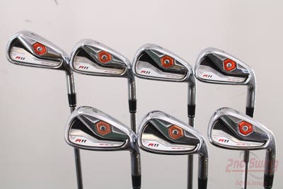 TaylorMade R11 Iron Set 4-PW FST KBS 90 Steel Stiff Right Handed 38.75in