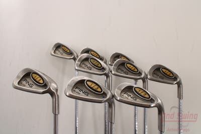 Ping i3 Blade Iron Set 3-PW LW Ping JZ Steel Stiff Right Handed Blue Dot 38.5in