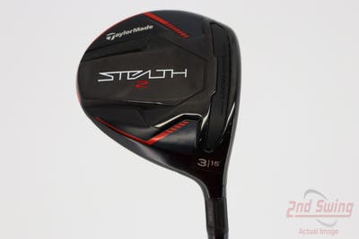 TaylorMade Stealth 2 Fairway Wood 3 Wood 3W 15° Graphite D. Tour AD GP-7 Black Graphite Stiff Right Handed 43.25in