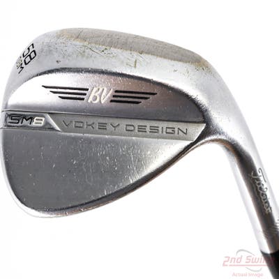 Titleist Vokey SM8 Tour Chrome Wedge Lob LW 58° 8 Deg Bounce M Grind Titleist Vokey BV Steel Wedge Flex Right Handed 35.25in
