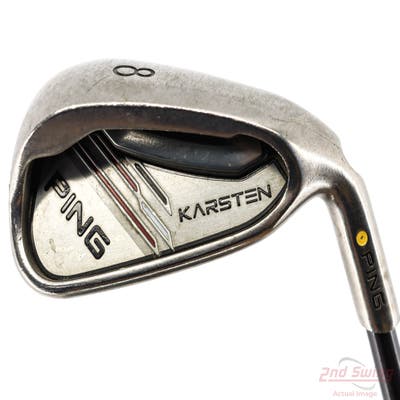 Ping 2014 Karsten Single Iron 8 Iron Ping TFC 80i Graphite Senior Right Handed Yellow Dot 36.0in