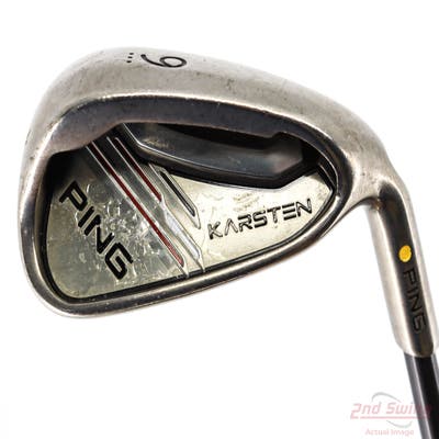 Ping 2014 Karsten Single Iron 9 Iron Ping TFC 80i Graphite Senior Right Handed Yellow Dot 36.0in