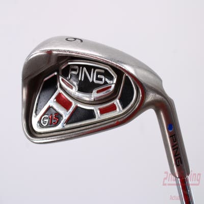 Ping G15 Single Iron 6 Iron Ping AWT Steel Stiff Right Handed Blue Dot 37.5in