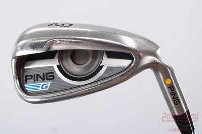 Ping 2016 G Single Iron 9 Iron AWT 2.0 Steel Stiff Right Handed Yellow Dot 36.25in