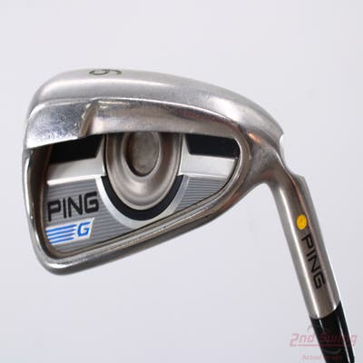 Ping 2016 G Single Iron 6 Iron AWT 2.0 Steel Regular Right Handed Yellow Dot 38.0in
