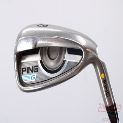 Ping 2016 G Single Iron 8 Iron AWT 2.0 Steel Regular Right Handed Yellow Dot 36.75in