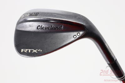 Cleveland RTX 4 Black Satin Wedge Sand SW 54° 10 Deg Bounce Dynamic Gold Tour Issue S400 Steel Stiff Right Handed 36.25in