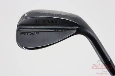 Cleveland RTX 6 ZipCore Black Satin Wedge Lob LW 58° 10 Deg Bounce Dynamic Gold Spinner TI Steel Wedge Flex Right Handed 35.25in