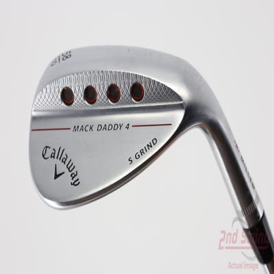 Callaway Mack Daddy 4 Chrome Wedge Lob LW 58° 10 Deg Bounce S Grind Dynamic Gold Tour Issue S200 Steel Stiff Right Handed 35.0in