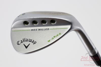 Callaway MD3 Milled Chrome W-Grind Wedge Sand SW 56° 12 Deg Bounce W Grind Dynamic Gold Tour Issue S400 Steel Stiff Right Handed 35.0in