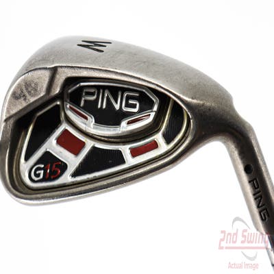 Ping G15 Single Iron Pitching Wedge PW Stock Steel Shaft Steel Regular Right Handed Black Dot 36.0in